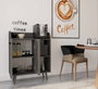 Hanah Home Magnetar - Gabinete de bar de café Gris